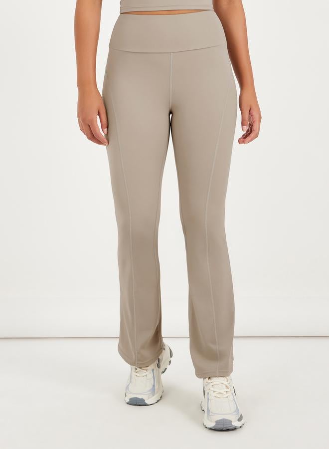 Styli Gymspire Edition - Label Broad Waist Flared Pants  - Image 2