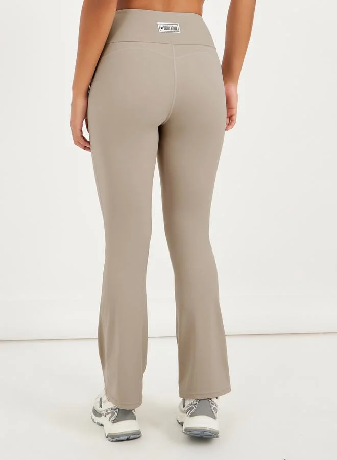Styli Gymspire Edition - Label Broad Waist Flared Pants