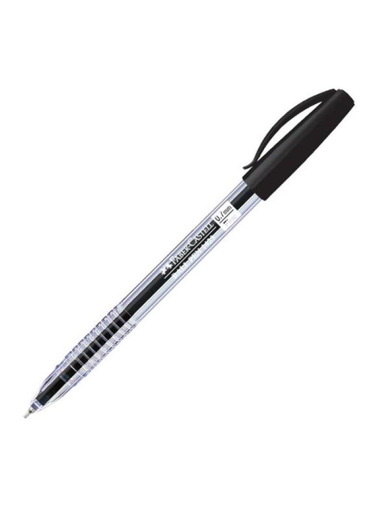 FABER-CASTELL قلم حبر جاف مكون من 10 قطع حبر أسود برأس 0.7 ملم  - Image 2