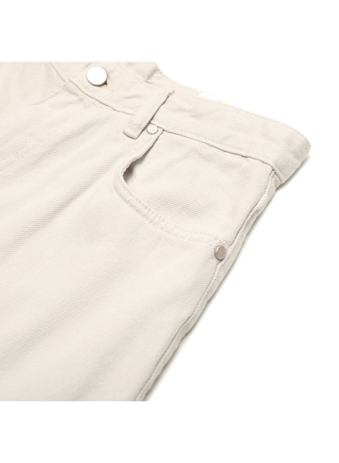 Zara men's Minimalist Solid Color Classic Casual Versatile Loose-fit Denim Pants - Image 5