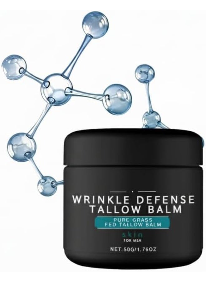 سكين كريم مرطب للوجه للرجال، مرطب طبيعي للوجه، يقلل من تجاعيد الخطوط الدقيقة، سيروم ليلي مضاد للشيخوخة للبشرة المتشققة والجافة والحكة، مجموعة العناية بالبشرة الحساسة للوجه للرجال (D) 1 - Image 1