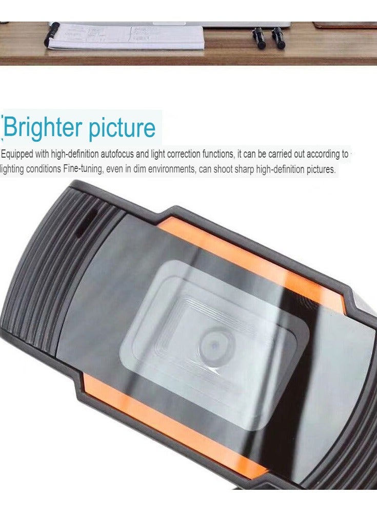 AROAQ 1080p HD Webcam, Streaming Computer Web Camera with Wide View Angle, Convenient Multi-purpose USB Computer Camera, Pc Webcam for Video Calling Recording Conferencing, (B6-1080P [360 degree rotation]) - Image 4