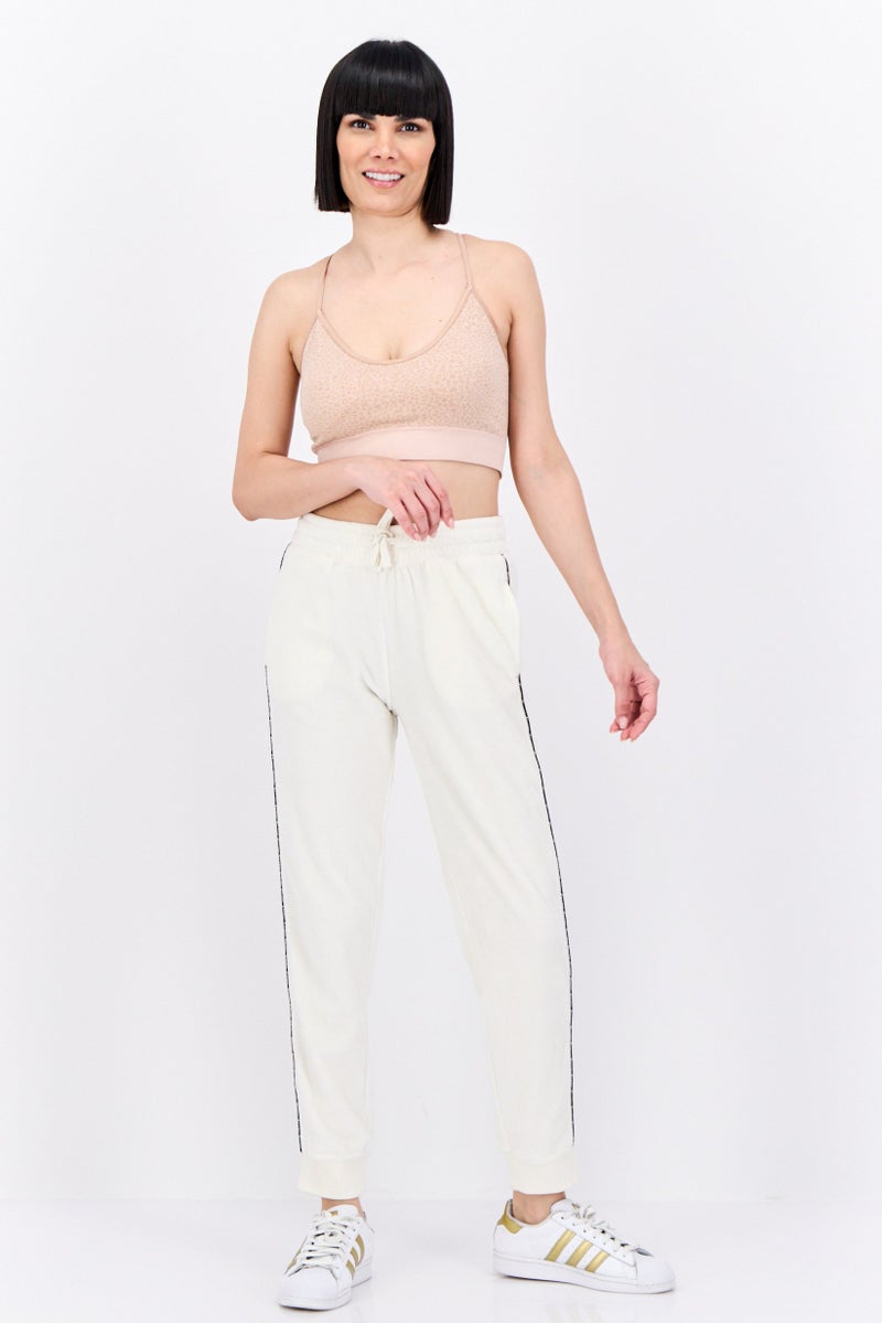 Champion Women Sportswear Fit Training Sweatpants, Cream - Image 4