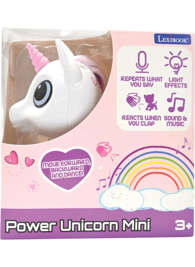 Lexibook Power Unicorn Mini ROB02UNI – My Little Interactive Robot Unicorn Toy with Sounds, Music, Light Effects, Voice Repeat Function, Sound Reaction Technology, Educational Smart STEM Toy for Girls, Battery Operated Magical Unicorn Robot Companion for Kids - Image 5