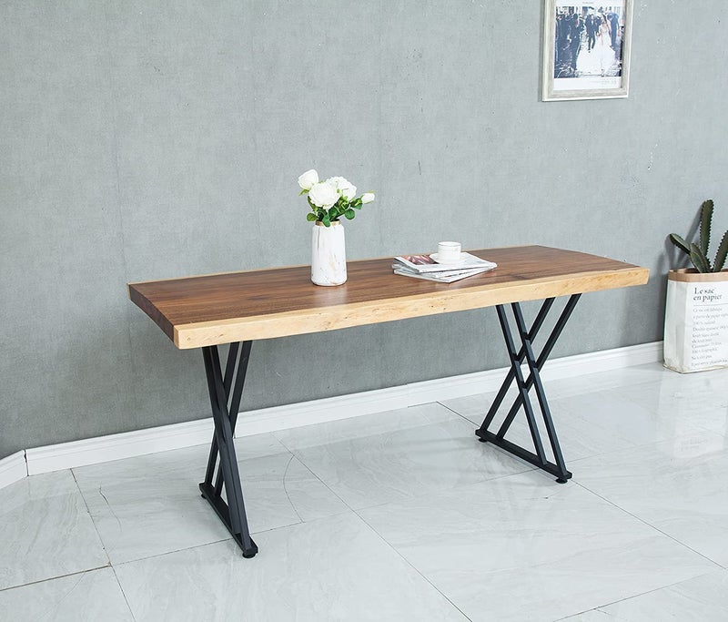 Cartvilla Cartvilla Industrial Rustic Furniture Legs Rustic Decory Modern Heavy Duty Metal Desk Legs Coffee Table Legs Furniture Legs DIY Iron Legs X Shape Pack of 2 - Image 4