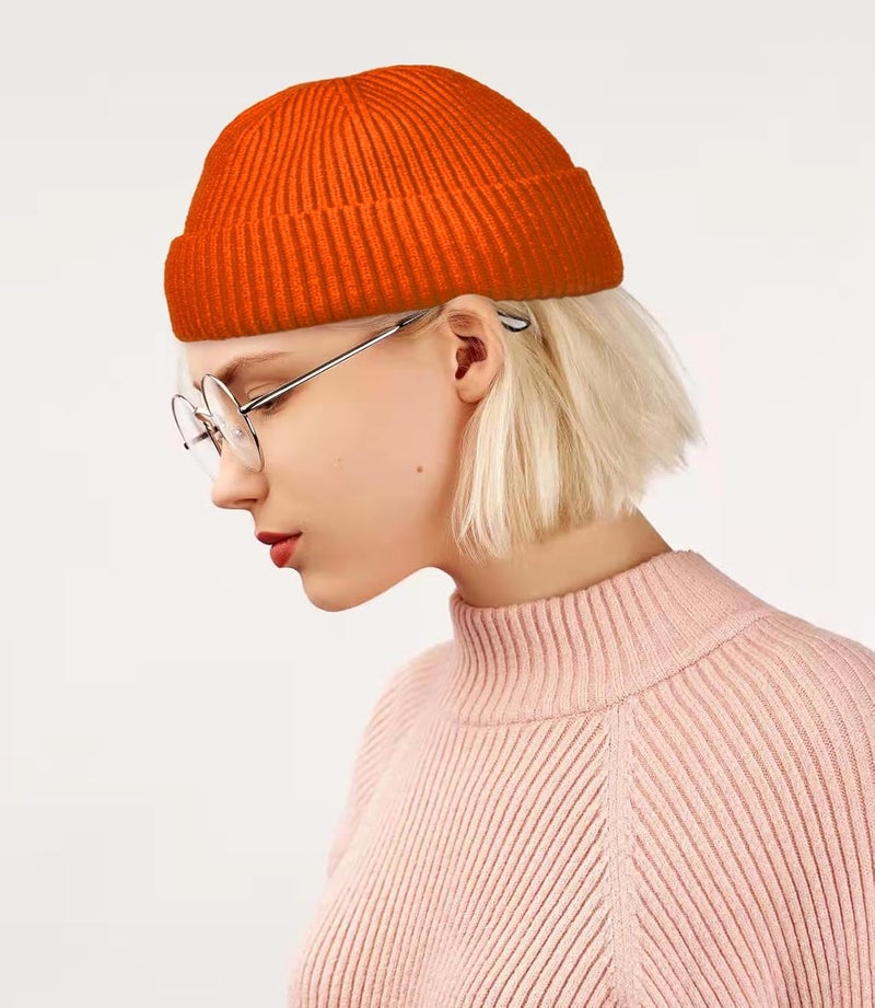 Roybens Swag Wool Knit Cuff Short Fisherman Beanie for Men Women, Winter Warm Hats - Image 3