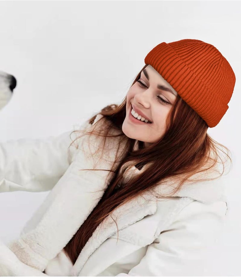 Roybens Swag Wool Knit Cuff Short Fisherman Beanie for Men Women, Winter Warm Hats - Image 4