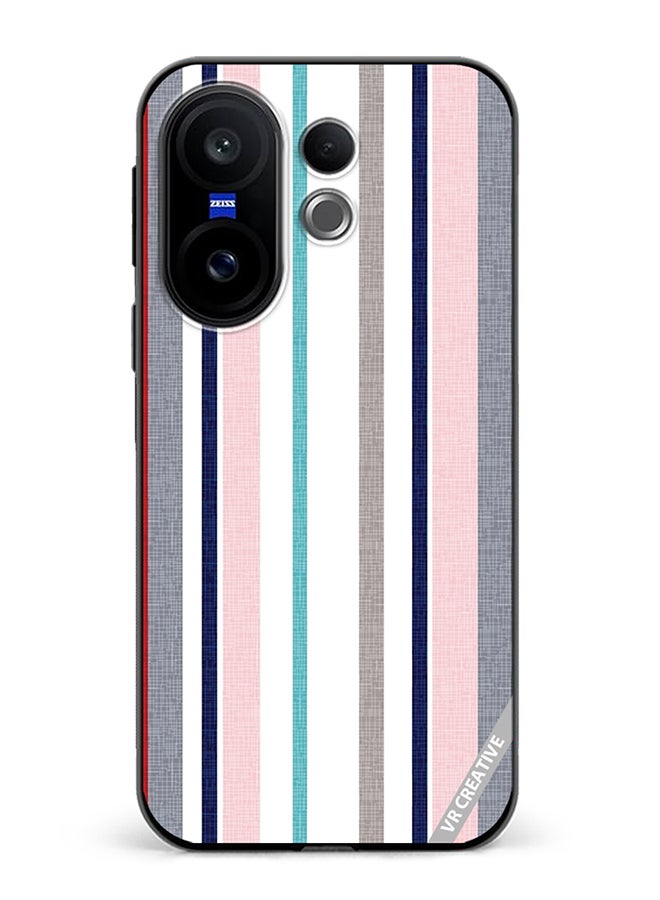 Protective Case Cover For Vivo X200 FE Strips Design Multicolour
