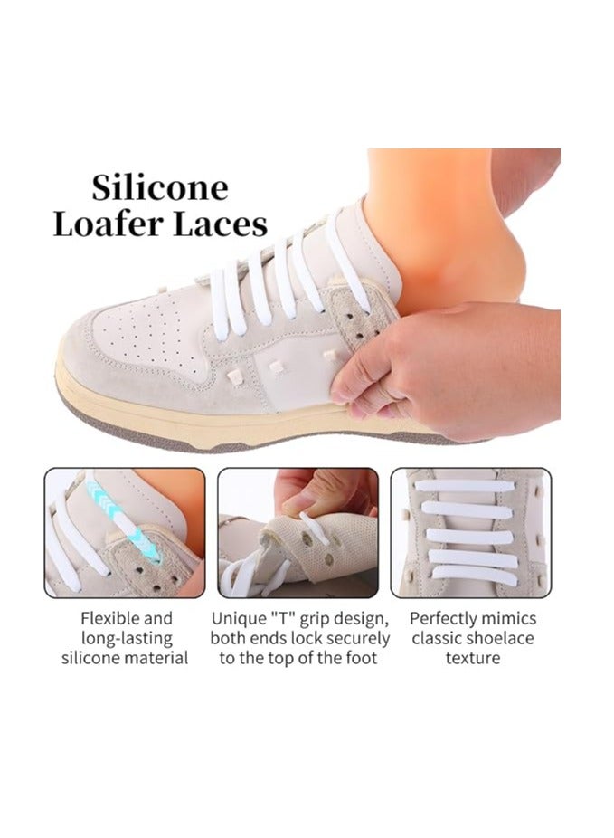 Oasisgalore No Tie Shoe Laces Stretchy Silicone Elastic Lazy Shoelaces Rubber Flat Shoe Ties One Size Fits All Kids Adults - Image 3