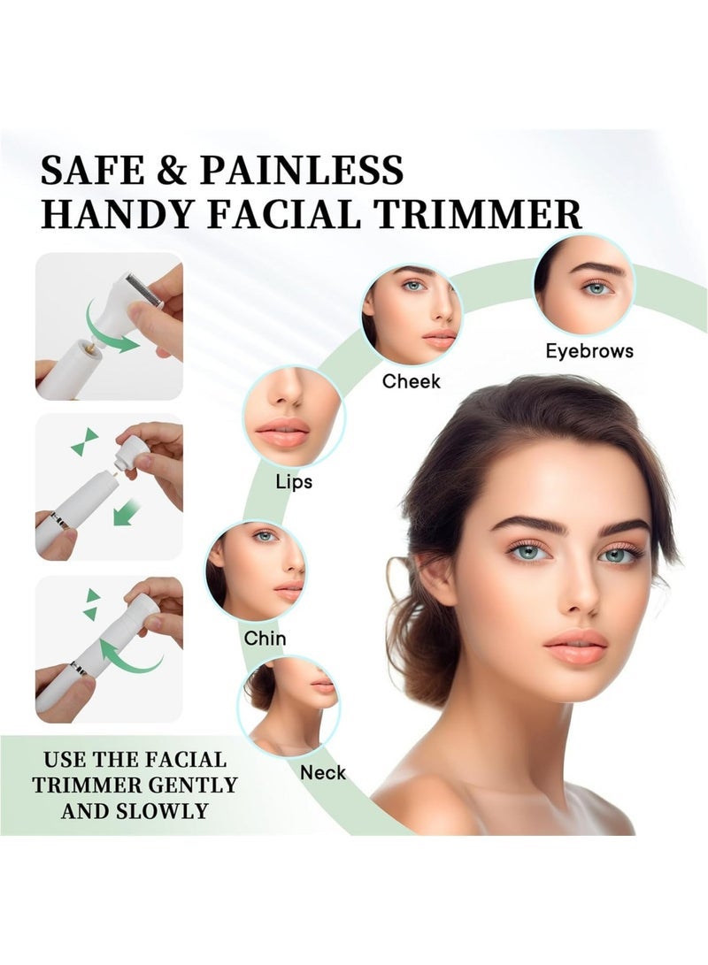 general إزالة الشعر الكهربائية وإزالة الشعر للنساء، ماكينة حلاقة للجسم مقاومة للماء للاستخدامات الرطبة والجافة برؤوس شفرات سيراميك قابلة للاستبدال، ماكينة قص قابلة للشحن عبر USB - Image 3