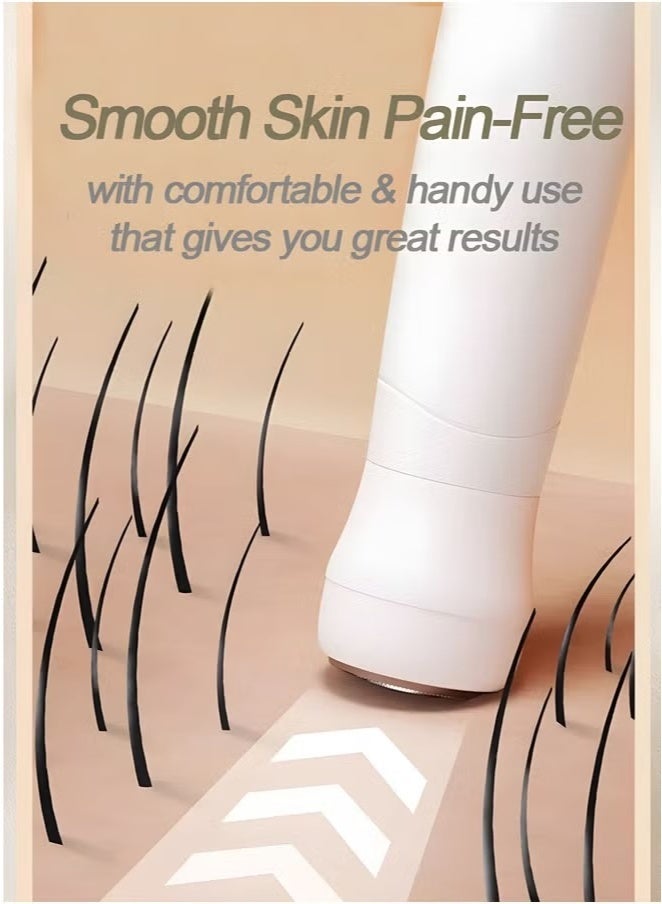 general إزالة الشعر الكهربائية وإزالة الشعر للنساء، ماكينة حلاقة للجسم مقاومة للماء للاستخدامات الرطبة والجافة برؤوس شفرات سيراميك قابلة للاستبدال، ماكينة قص قابلة للشحن عبر USB - Image 2