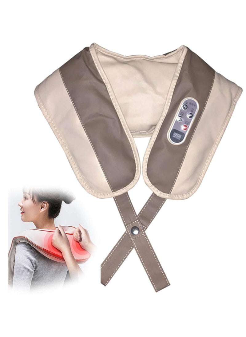 M MIAOYAN 4D Neck and Shoulder Massager with Heat – Deep Kneading, Portable Pain Relief for Home, Office, Car  - Image 1