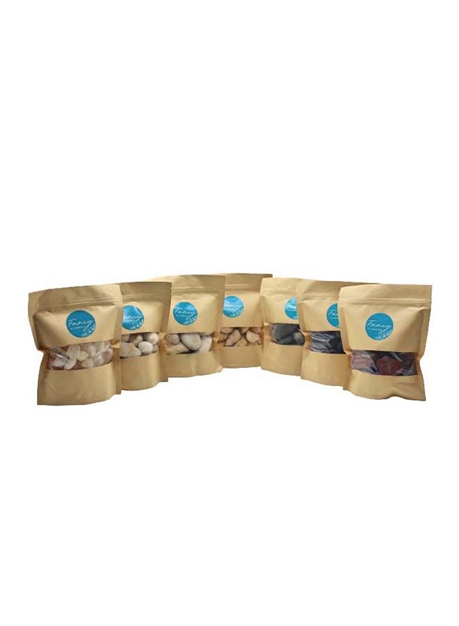 فانسي فلورز حجارة زينة حمراء طبيعية مصقولة عالية الجودة فخمة للزينة  للأصص ، ديكور الحديقة ، ديكور المنزل ، ديكور حفل الزفاف ، المزهرية المنزلية ، حوض السمك ، (7) - Image 4