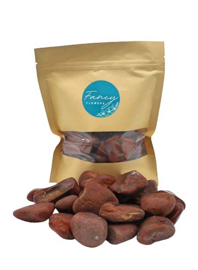 فانسي فلورز حجارة زينة حمراء طبيعية مصقولة عالية الجودة فخمة للزينة  للأصص ، ديكور الحديقة ، ديكور المنزل ، ديكور حفل الزفاف ، المزهرية المنزلية ، حوض السمك ، (7) - Image 1