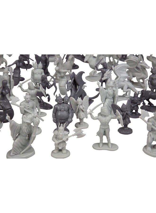 Monster Protectors Monster Fantasy Creature Mini Action Figure Playset - 98pcs Toy Miniatures w 14 Unique Designs - Dragons, Wizards, Orcs, & More- XL 1/32 Scale Compatible with Dungeons and Dragons and Other RPG Games  - Image 4