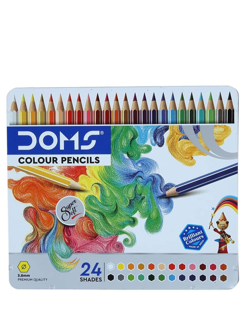 دومس قلم تلوين مسطح 24 قطعة. أقلام ملونة - Image 1