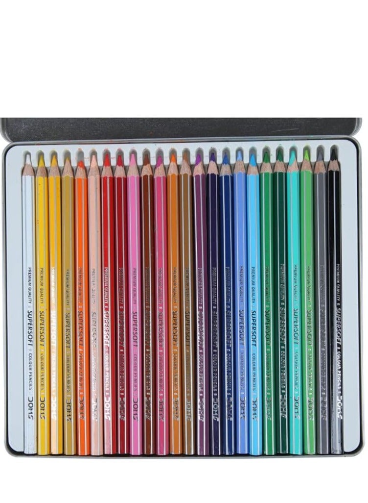 دومس قلم تلوين مسطح 24 قطعة. أقلام ملونة - Image 2