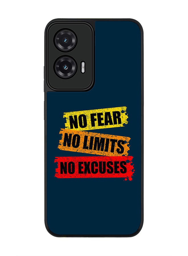 For Motorola Moto G35 Case,Slim fit Camera Protection, Shockproof Thin Phone cover  - No Fear Limits Excuses