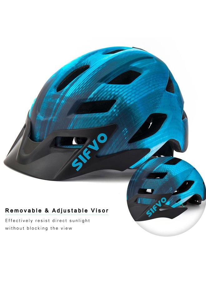 SIFVO Kids Helmet, SIFVO Kids Bike Helmet Boys and Girls Children Bicycle Helmet with Cool Visor Helmet for Kids 5-14, Youth Bike Helmet Adjustable & Lightweight 50-57cm (Cool Ray 【hot】) - Image 4