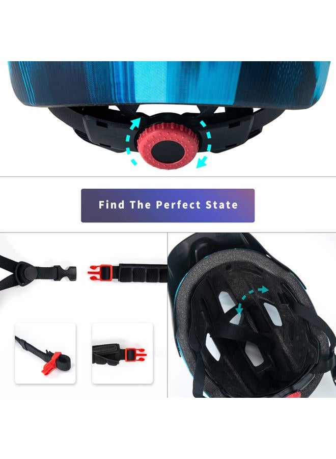 SIFVO Kids Helmet, SIFVO Kids Bike Helmet Boys and Girls Children Bicycle Helmet with Cool Visor Helmet for Kids 5-14, Youth Bike Helmet Adjustable & Lightweight 50-57cm (Cool Ray 【hot】) - Image 5