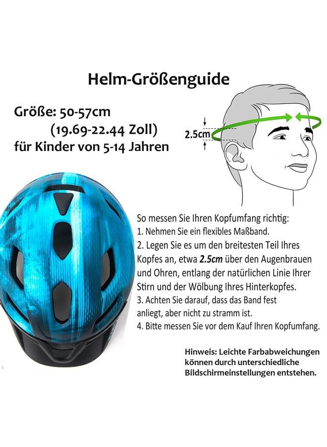 SIFVO Kids Helmet, SIFVO Kids Bike Helmet Boys and Girls Children Bicycle Helmet with Cool Visor Helmet for Kids 5-14, Youth Bike Helmet Adjustable & Lightweight 50-57cm (Cool Ray 【hot】) - Image 2