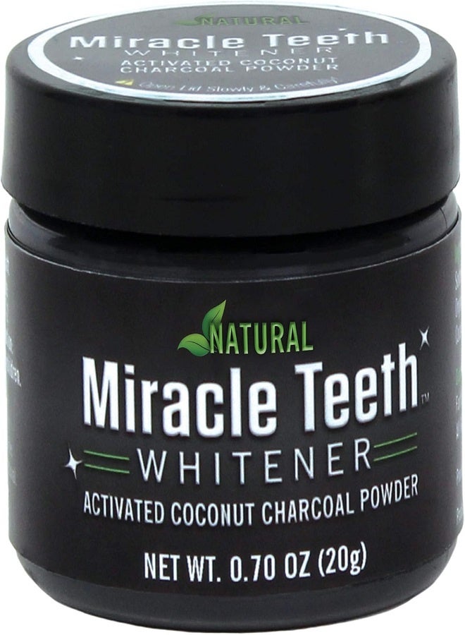 Miracle Teeth Whitener | Natural Whitening Coconut Charcoal Powder | Gentle on Teeth and Gums and Removes Stains Caused by Smoking, Coffee, Soda, Red Wine and More! – As Seen on TV - Image 4