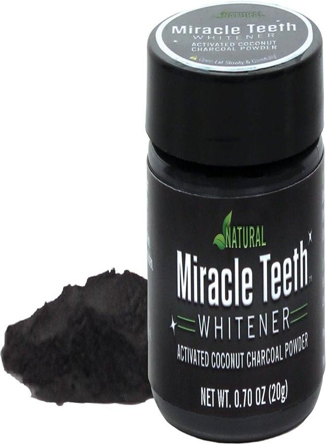 Miracle Teeth Whitener | Natural Whitening Coconut Charcoal Powder | Gentle on Teeth and Gums and Removes Stains Caused by Smoking, Coffee, Soda, Red Wine and More! – As Seen on TV - Image 5