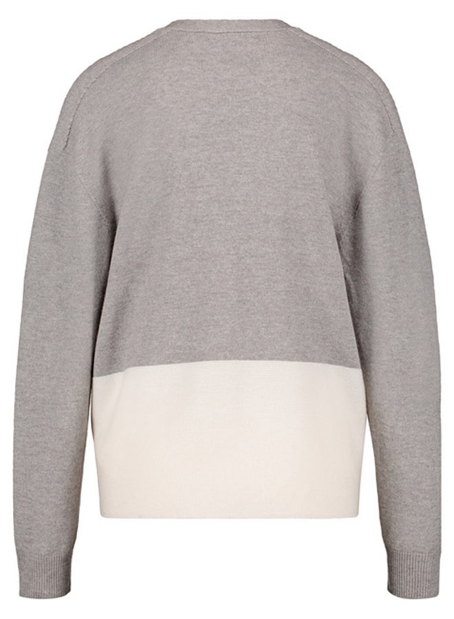 GERRY WEBER Cardigan with colour blocking and a mix of knits  - Image 3