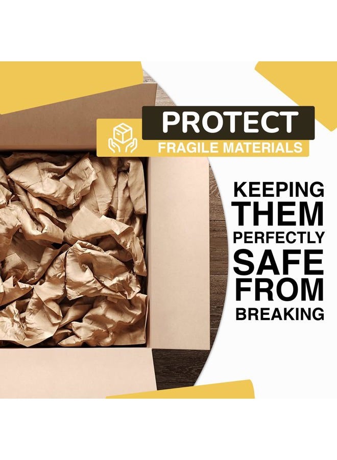 Crown Display Kraft Paper Sheets - 15 x 15 in. - 480 Sheets of Wrapping Paper – Heavy Duty Craft Paper for Shipping - Light Construction Paper - 80 GSM - 750 Square feet - Image 5
