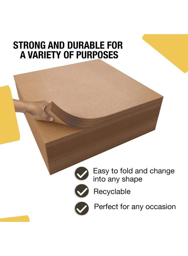 Crown Display Kraft Paper Sheets - 15 x 15 in. - 480 Sheets of Wrapping Paper – Heavy Duty Craft Paper for Shipping - Light Construction Paper - 80 GSM - 750 Square feet - Image 2