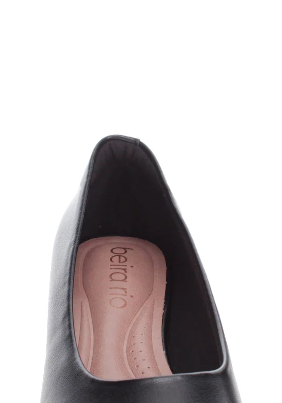 بيرا ريو Beira Rio Ladies Low Heel Shoes Black | Made In Brazil