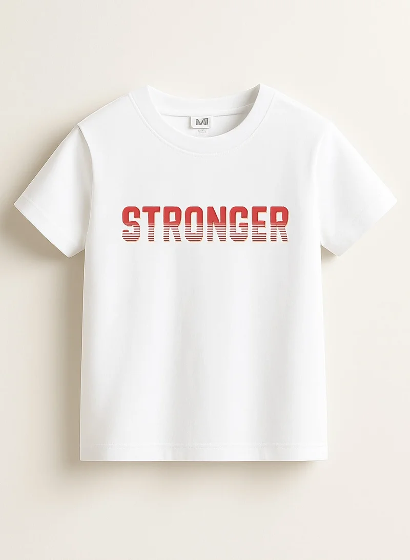 victor and jane Junior Boys  Pack of 2 Slogan Print Cotton T-Shirt - White & Light Yellow