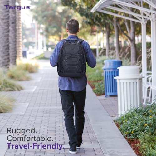 targus حقيبة ظهر تارجوس دريفتير إيسينشالز للكمبيوتر المحمول، حقيبة سفر للكمبيوتر المحمول حتى 16"، حقيبة ظهر للرجال والنساء، حقيبة مدرسية أو حقيبة عمل، حقيبة سفر سوداء (TBB63805GL) - Image 5