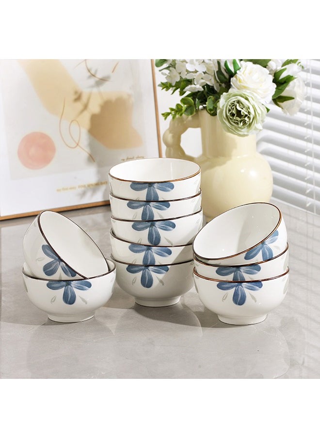 British Chef High Quality Porcelain Tableware Set 22-Piece Tableware Set Gift Box Ceramic Tableware Set, Microwave and Dishwasher Safe Includes 4 Plates 6 Bowls 6 Spoons and 6 Pairs of Chopsticks Suitable for 6 People Suitable for Holiday Gifts or Parties  - Image 3