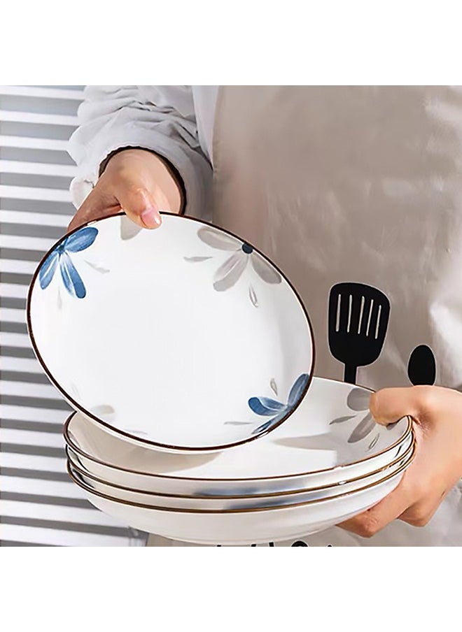 British Chef High Quality Porcelain Tableware Set 22-Piece Tableware Set Gift Box Ceramic Tableware Set, Microwave and Dishwasher Safe Includes 4 Plates 6 Bowls 6 Spoons and 6 Pairs of Chopsticks Suitable for 6 People Suitable for Holiday Gifts or Parties  - Image 4