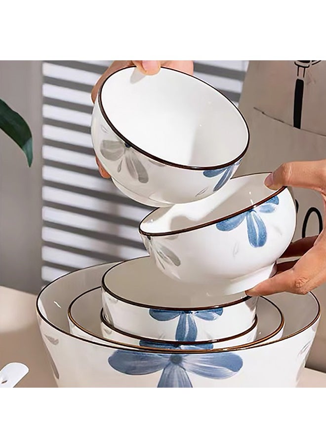 British Chef High Quality Porcelain Tableware Set 22-Piece Tableware Set Gift Box Ceramic Tableware Set, Microwave and Dishwasher Safe Includes 4 Plates 6 Bowls 6 Spoons and 6 Pairs of Chopsticks Suitable for 6 People Suitable for Holiday Gifts or Parties  - Image 5