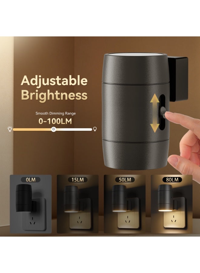 general Adjustable brightness, rotatable plug-in light sensor night light, corridor, living room, bedroom atmosphere light - Image 2