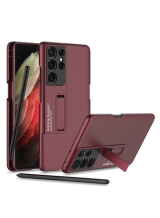 Case Cover For Samsung Galaxy S21 Ultra 5G GKK Ultra-thin Shockproof Phone Case with Holder & Pen Slots & Stylus Pen (Red) - pzsku/ZFB70CF0326E70E2681CBZ/45/_/1712263292/5e5c3d0a-7235-460f-8a81-3da292eb582f