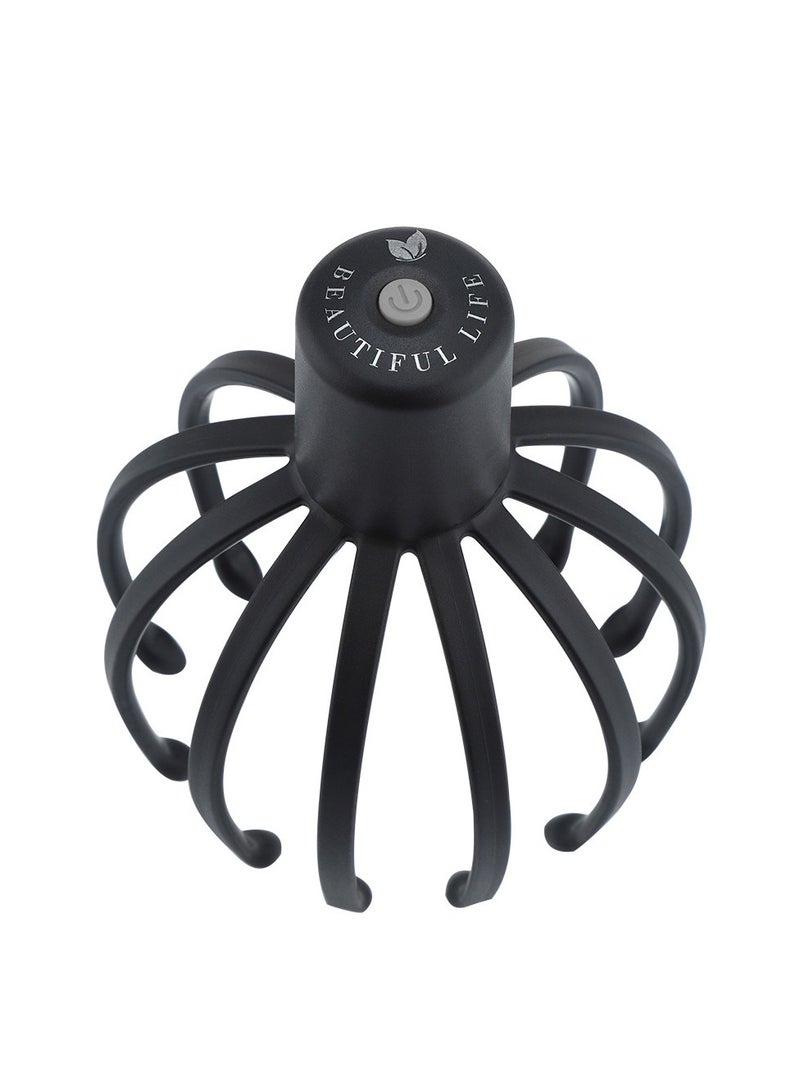 Electric Head Massager with Three Gears 12 TPE Massage Claws Head Massage Device USB Rechargeable - Image 1