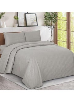 Generic Bed sheet set with elasticated edges Classic 100 % Cotton of 4 pieces king size HOTEL-L017  - Image 2