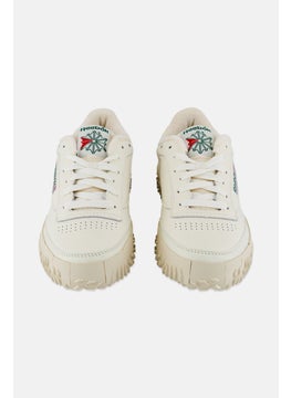 Reebok Men Club C Vibram Lace Up Tennis Shoes, Beige  - Image 2