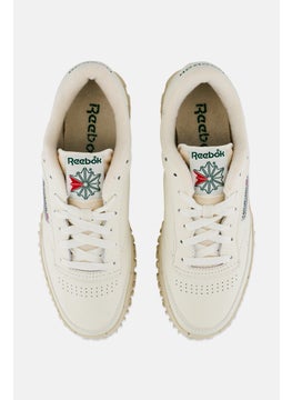 Reebok Men Club C Vibram Lace Up Tennis Shoes, Beige  - Image 4