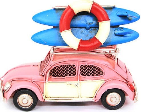 Mnk Home Decorative Metal Car Frame and Piggy Bank 1204E-3091SS  - Image 2