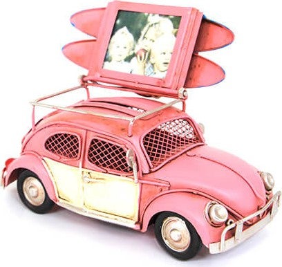 Mnk Home Decorative Metal Car Frame and Piggy Bank 1204E-3091SS  - Image 1