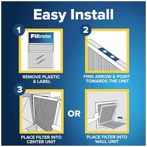 Filtrete 20x25x1 AC Furnace Air Filter, MERV 13, MPR 1900, Premium Allergen, Bacteria & Virus Filter, 3-Month Pleated 1-Inch Electrostatic Air Cleaning Filter, 4-Pack (Actual Size 19.69x24.69x0.78 in) - Image 3