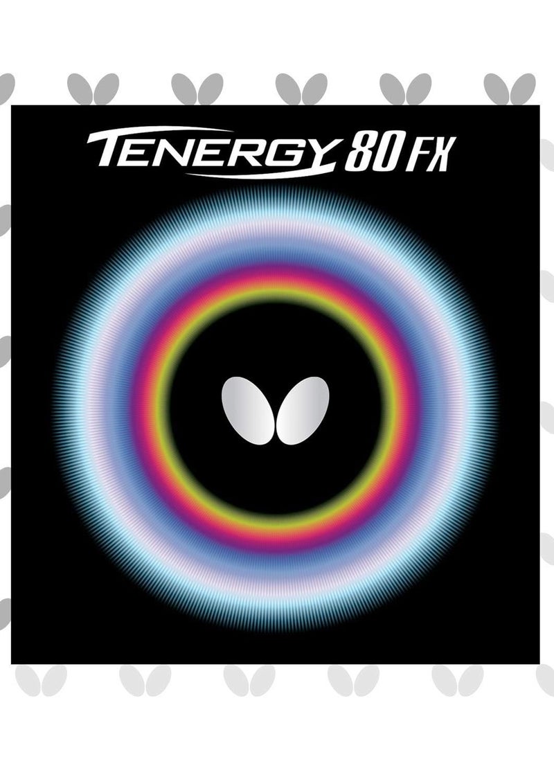 BUTTERFLY - Butterfly-Tenergy 80 Fx Table Tennis Rubber Black (1.7mm)-1003600217-4906901156074 - Image 1