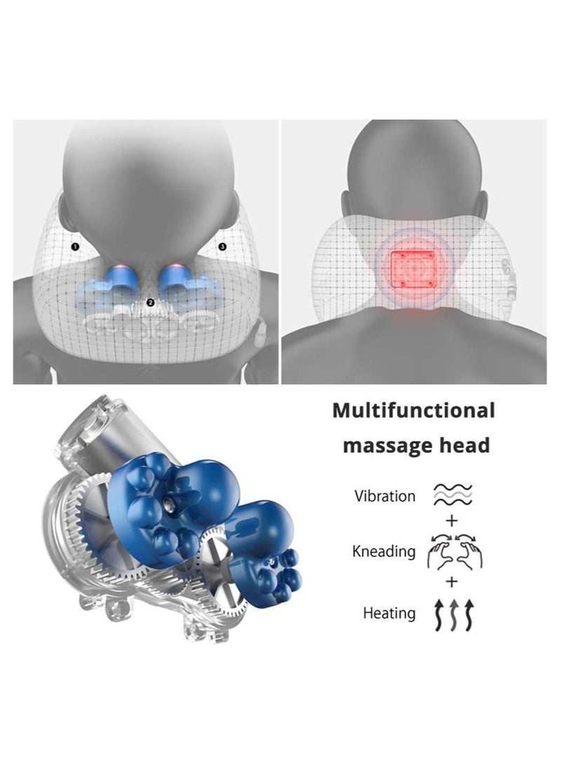 Electric Travel Neck Massage Pillow U Shaped Memory Foam Kneading Vibration Neck Head Support Pillow Relief Cervical Pain For Airplane  - Image 3