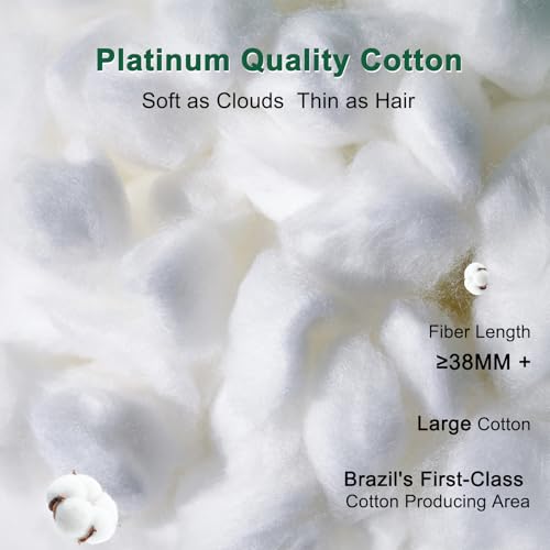 YOUR MOON Fluffy Support Bed Pillow Queen Size, Super Soft Premium Down-Alternative Filling for Sleeping, Luxury Hotel Quality Bed Pillows for Side Sleeper (White) - Image 4
