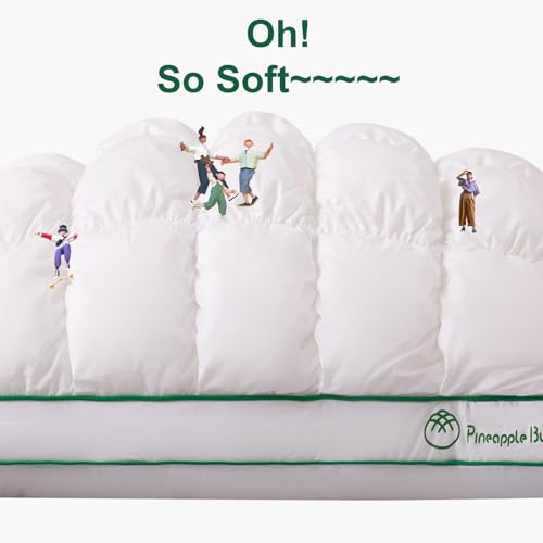 YOUR MOON Fluffy Support Bed Pillow Queen Size, Super Soft Premium Down-Alternative Filling for Sleeping, Luxury Hotel Quality Bed Pillows for Side Sleeper (White) - Image 2