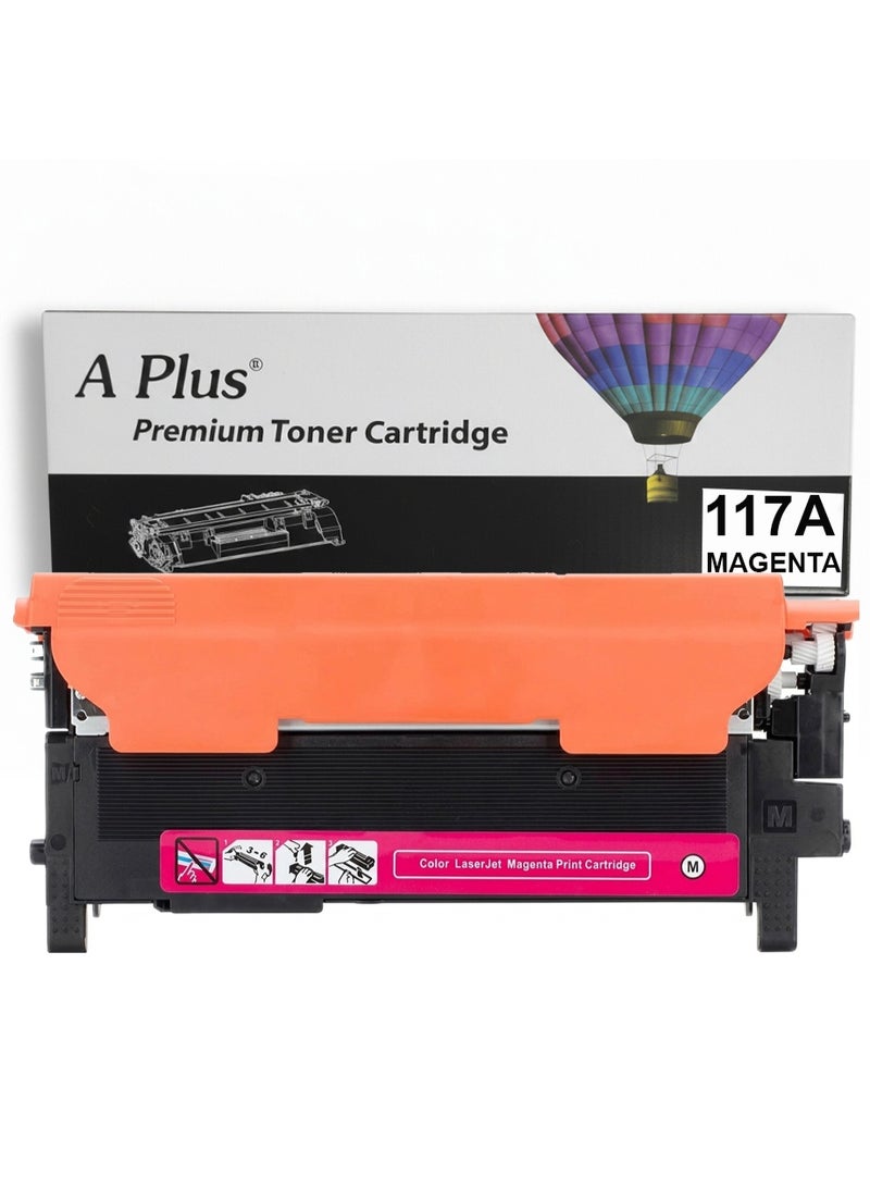 APLUS A Plus 117A Magenta Compatible Toner Cartridges W2073A for HP Color Laser 150a, 150nw, MFP 178n, 179fnw - Image 1